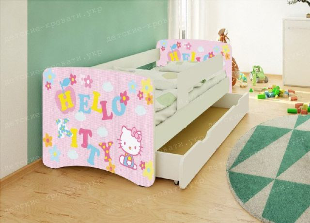Кровать детская  для девочки Хелло Китти 