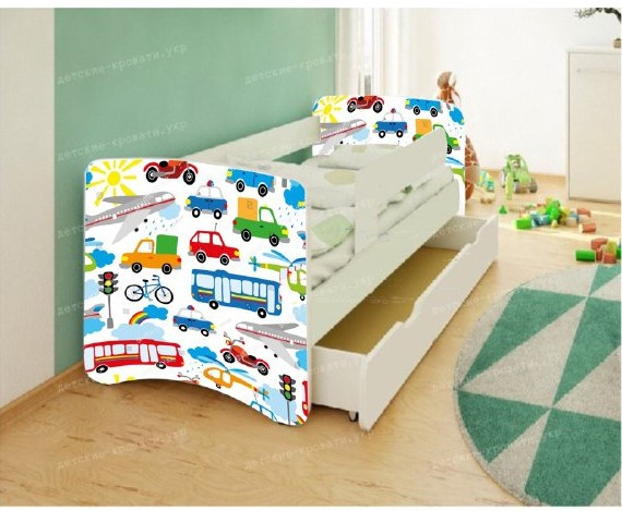 Кровать детская для мальчика Транспорт