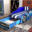 Ліжко-машина Еліт Бмв синя. Подушка в подарунок